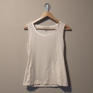 ♻Banana Republic White Tank Top